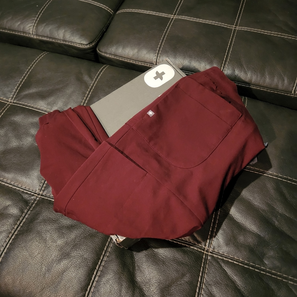 Figs burgundy joggers ONLY